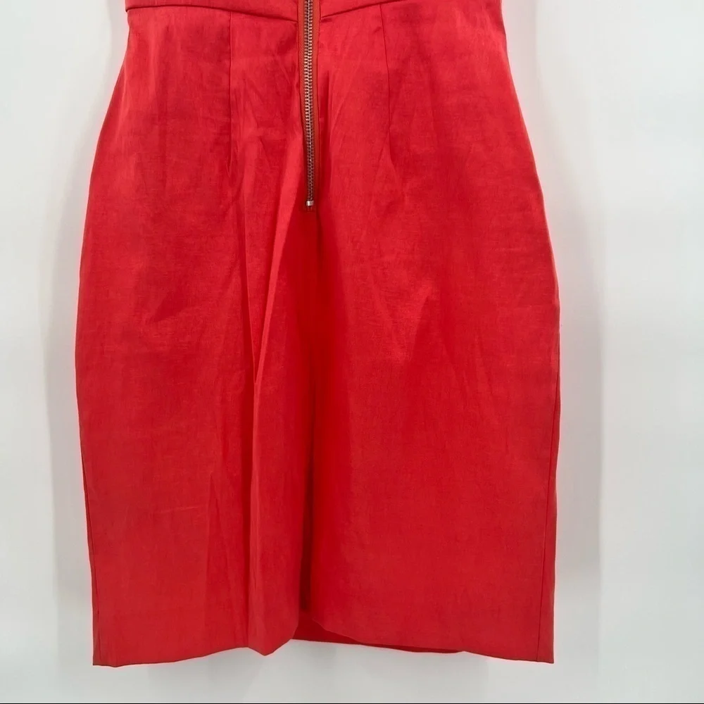 W118 Walter Baker orange bodycon sleeveless dress size XS